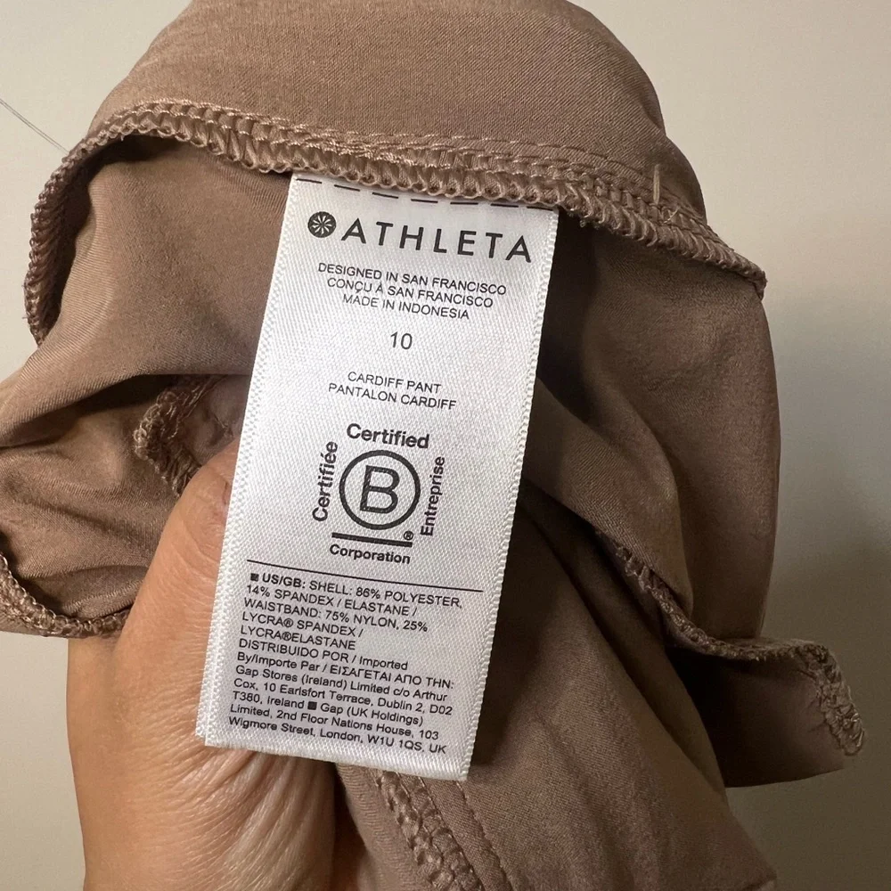 Athleta Cardiff Pant Size 10 Rustic Beige